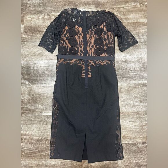 Beguile by Byron Lars x Anthropologie Carissima Black Sheath Dress Size 10 NWT - Picture 10 of 10